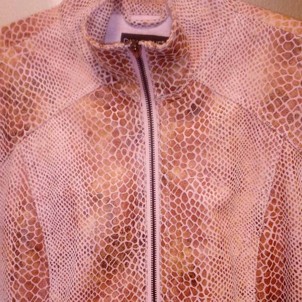 Dialogue Pink Snake Print Jacket